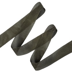 Окантовочная лента-бейка, цвет Тёмно-Серый 22мм (на отрез)  в Орехово-Зуево