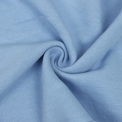 Ткань Футер 3-х нитка, Петля, цвет Светло-Голубой (на отрез)  в Орехово-Зуево