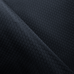 Ткань Оксфорд 300D PU Рип-Стоп СОТЫ, цвет Черный (на отрез)  в Орехово-Зуево