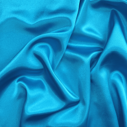 *Ткань Атлас-сатин, цвет Голубой (на отрез)  в Орехово-Зуево