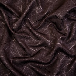 Ткань Блэкаут для штор &quot;Ледовое тиснение цвет Темно-Коричневый&quot; (на отрез)  в Орехово-Зуево