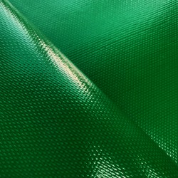 Ткань ПВХ 600 гр/м2 плотная, Зелёный (Ширина 150см), на отрез  в Орехово-Зуево