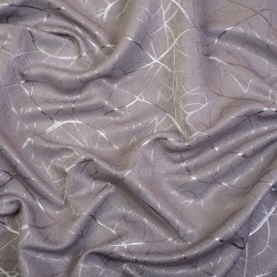 Ткань Блэкаут для штор светозатемняющая 75% &quot;Ледовое тиснение цвет Серый&quot; (на отрез)  в Орехово-Зуево