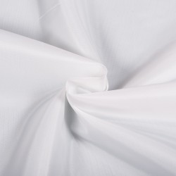 Ткань подкладочная Таффета 190Т, цвет Белый (на отрез)  в Орехово-Зуево
