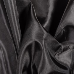 Ткань подкладочная Таффета 190Т, цвет Черный (на отрез)  в Орехово-Зуево