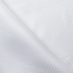 Ткань Оксфорд 300D PU Рип-Стоп СОТЫ, цвет Белый (на отрез)  в Орехово-Зуево
