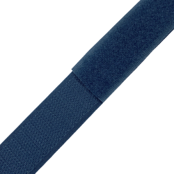 Контактная лента 25мм цвет Синий (велькро-липучка, на отрез)  в Орехово-Зуево