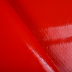 Ткань ПВХ 450 гр/м2, Красный (на отрез)  в Орехово-Зуево