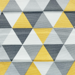 Интерьерная ткань Дак (DUCK), принт &quot;Треугольники&quot; (на отрез)  в Орехово-Зуево