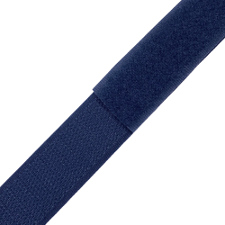Контактная лента 25мм цвет Тёмно-Синий (Велькро-липучка), на отрез  в Орехово-Зуево