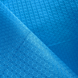 Ткань Оксфорд 300D PU Рип-Стоп СОТЫ, цвет Голубой (на отрез)  в Орехово-Зуево