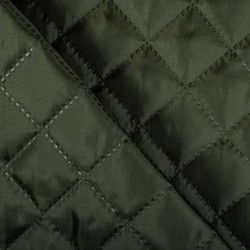 Стеганая подкладочная ткань с синтепоном (100гр/м2), цвет Хаки (на отрез)  в Орехово-Зуево