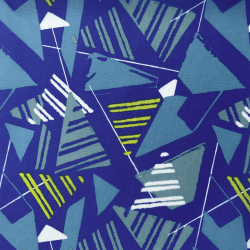 Ткань Оксфорд 210D PU, принт &quot;Лимонные треугольники&quot; (на отрез)  в Орехово-Зуево