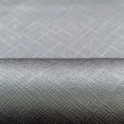 Ткань Блэкаут для штор светозатемняющая 100% &quot;Орнамент Серый&quot; (на отрез)  в Орехово-Зуево