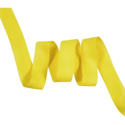Окантовочная лента-бейка, цвет Жёлтый 22мм (на отрез)  в Орехово-Зуево